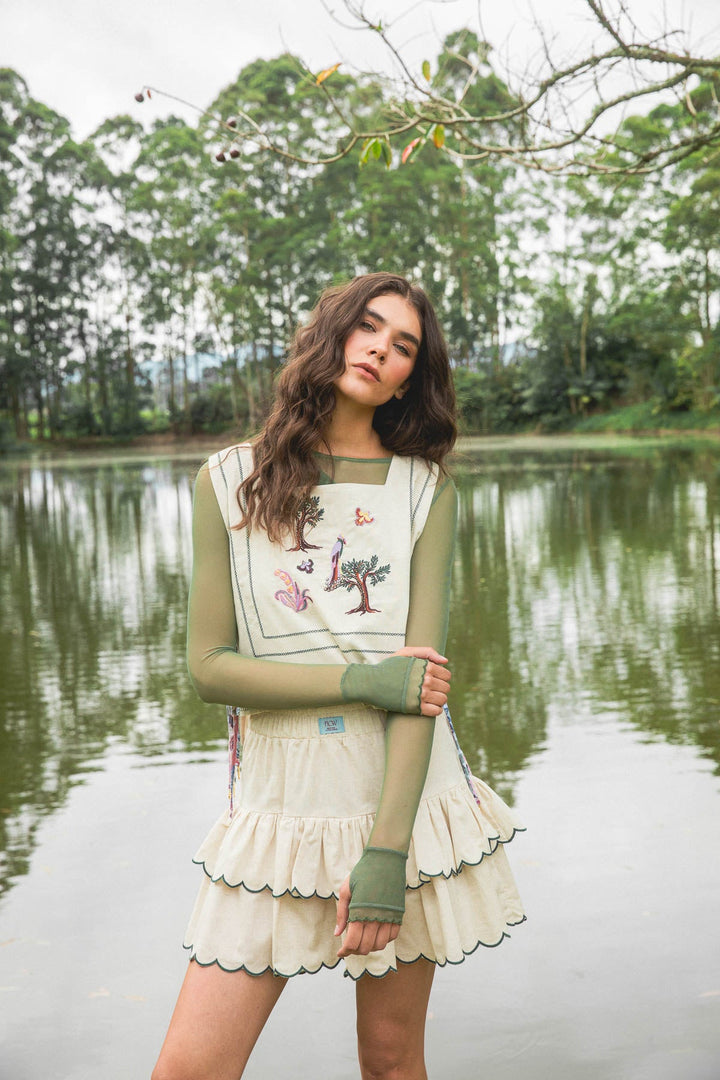 Falda Lino Greenhouse