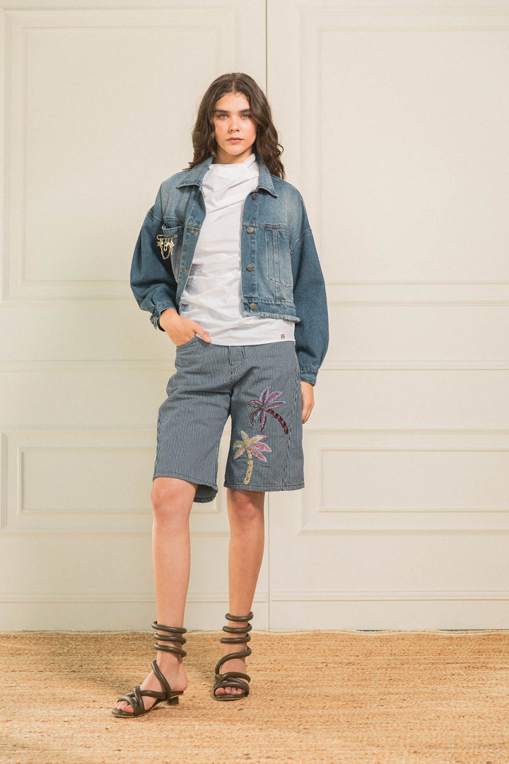 Chaqueta Barrel Denim