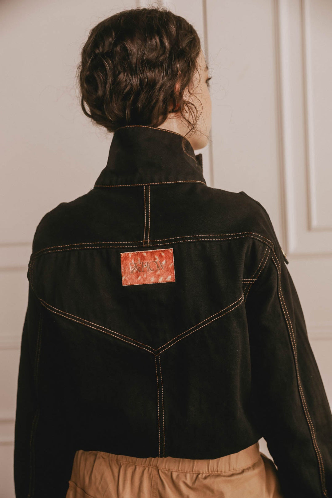 Chaqueta Bomber Military Negro