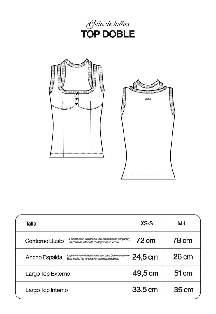 Top Doble Ivory