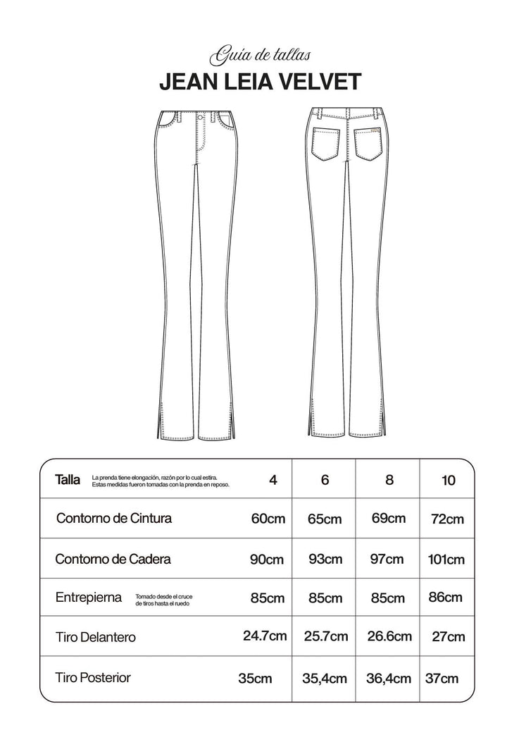 Jean Leia Velvet Military