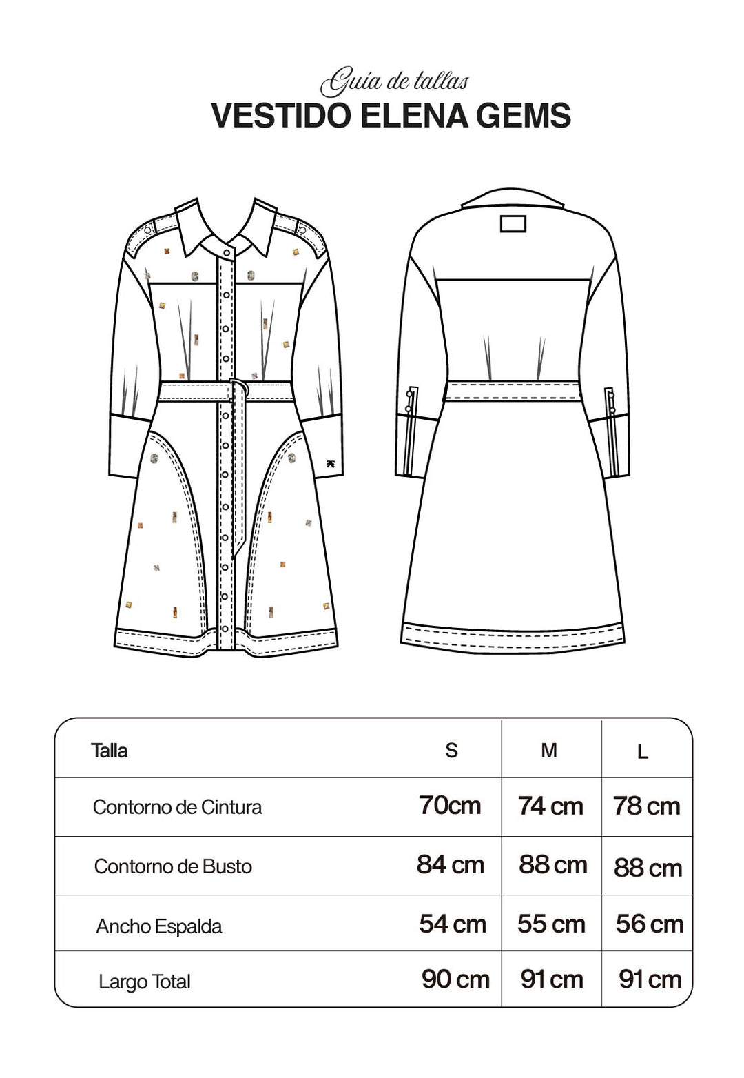 Vestido Elena Gems