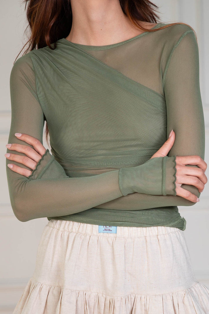 Camiseta Mesh Prana Verde