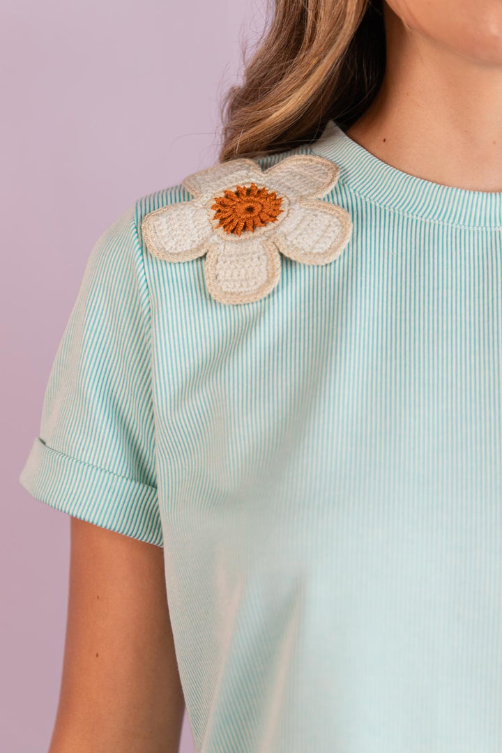 Top Daisy Aqua