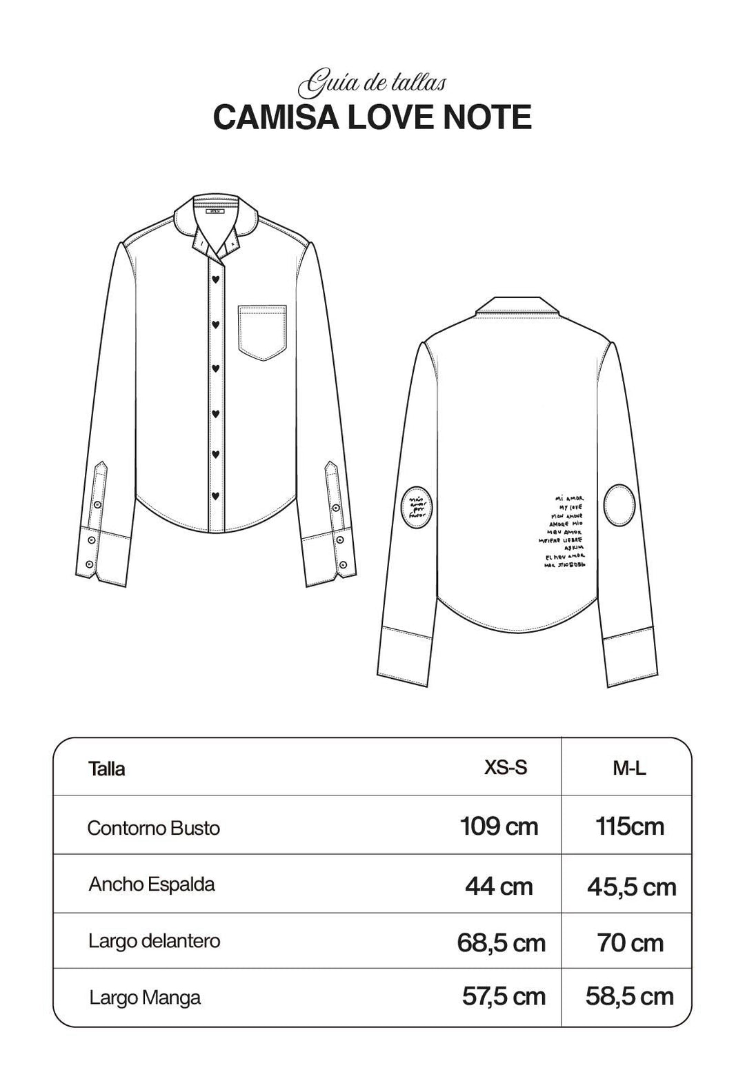 Camisa Love Note