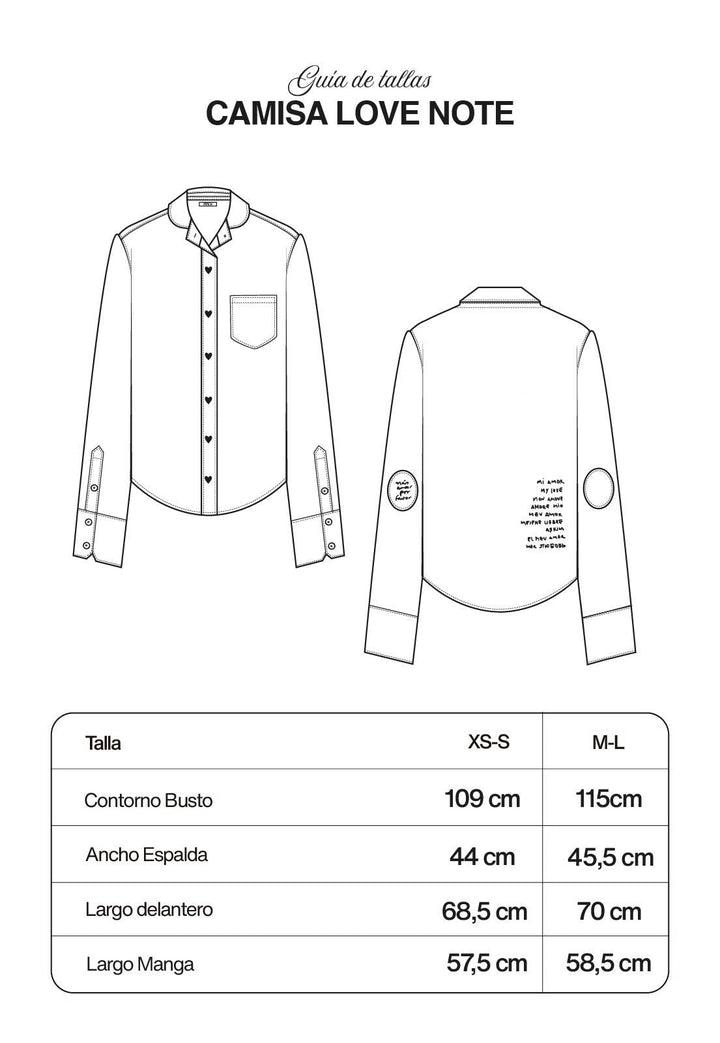Camisa Love Note